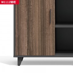 千匠一品 办公风格 环保密度板+优质木皮+环保油漆 W1108  W1112  W1112B矮柜-D