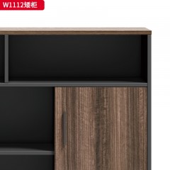 千匠一品 办公风格 环保密度板+优质木皮+环保油漆 W1108  W1112  W1112B矮柜-D