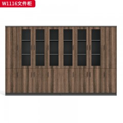 千匠一品 办公风格 环保密度板+优质木皮+环保油漆 W1116/W1118/W1122文件柜-D