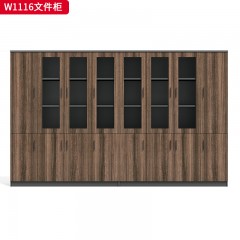 千匠一品 办公风格 环保密度板+优质木皮+环保油漆 W1116  W1118  W1122文件柜-D