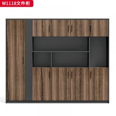 千匠一品 办公风格 环保密度板+优质木皮+环保油漆 W1116  W1118  W1122文件柜-D