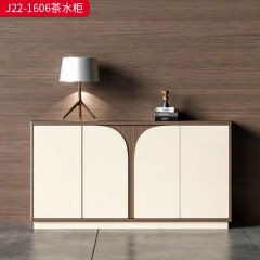 千匠一品 办公风格 E1级环保高密度板+实木贴皮饰面+环保油漆 时尚大气茶水柜J22-1606-J