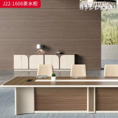 千匠一品 办公风格 E1级环保高密度板+实木贴皮饰面+环保油漆 时尚大气茶水柜J22-1606-J