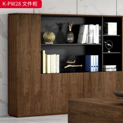 千匠一品 办公风格 E1级环保高密度板+实木贴皮饰面+环保油漆 时尚大气文件柜K-PW28-J
