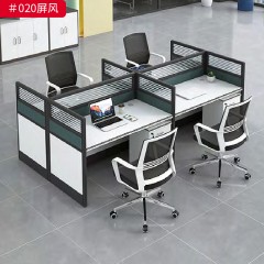 千匠一品 办公风格 E1级环保高密度板+环保油漆+优质五金配件 三人位  四人位  六人位 020屏风-L