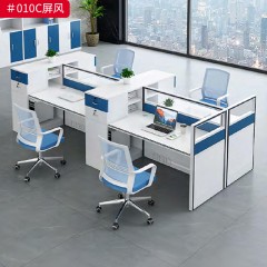 千匠一品 办公风格 E1级环保高密度板+环保油漆+优质五金配件 时尚大气屏风 010CA  010C-J
