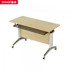 千匠一品 办公风格 E1级环保密度板+优质木皮+环保油漆+五金材质 009A折叠桌-L