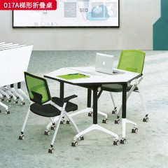 千匠一品 办公风格 E1级环保密度板+环保油漆+五金材质 017A梯形折叠桌-L