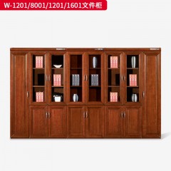 千匠一品 办公风格 E1级环保中密度板+优质木皮+环保油漆+五金配件 时尚大气文件柜W-1201  W-8001  W-1201  W-1601-J