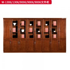 千匠一品 办公风格 E1级环保中密度板+优质木皮+环保油漆+五金配件 时尚大气文件柜 W-1306  W-9006-J
