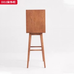 千匠一品 北欧风格 多层实木板贴榆木皮+白蜡木 时尚优雅装饰柜DD2-J