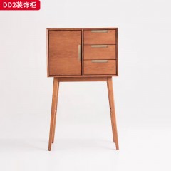 千匠一品 北欧风格 多层实木板贴榆木皮+白蜡木 时尚优雅装饰柜DD2-J