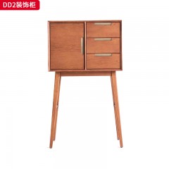 千匠一品 北欧风格 多层实木板贴榆木皮+白蜡木 时尚优雅装饰柜DD2-J
