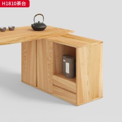 千匠一品 北欧风格 白蜡木+亚克力 时尚优雅茶台H1810-J