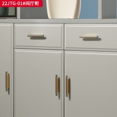 千匠一品 现代风格 多层实木板+门板3D吸塑工艺+五金脚架 拉手 简约大气间厅柜22JTG-01-L