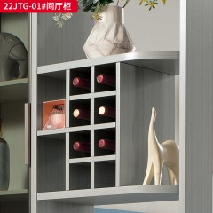 千匠一品 现代风格 多层实木板+门板3D吸塑工艺+五金脚架 拉手 简约大气间厅柜22JTG-01-L