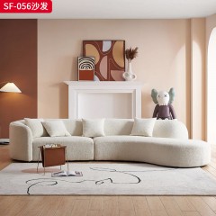 千匠一品 现代风格 绒布+高密度海绵+实木内框架 简约时尚沙发SF-056-L
