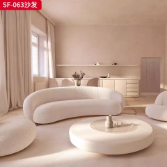 千匠一品 现代风格 绒布+高密度海绵+实木内框架 简约时尚沙发SF-063-L