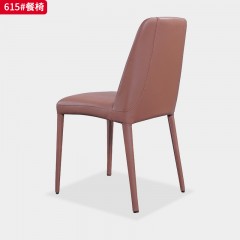 千匠一品 现代风格 PVC+高密度海绵+碳素钢脚架 简约大气餐椅615#-J