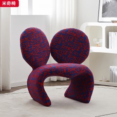 千匠一品 现代风格 提花面料+定型棉 简约时尚米奇椅-L