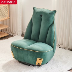 千匠一品 现代风格 抗菌科技布+高密度海绵+实木内架+五金脚架 简约大气休闲椅Z-Y-25-L