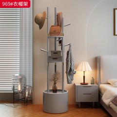 【特价产品】千匠一品 现代风格 主材橡胶木+五金 简约大气衣帽架969#-J