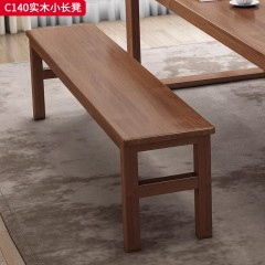 【特价产品】千匠一品 现代风格 橡胶木 简约大气实木小长凳C140-J