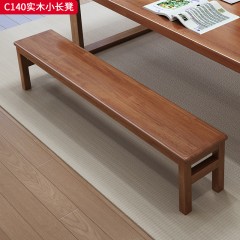 【特价产品】千匠一品 现代风格 橡胶木 简约大气实木小长凳C140-J