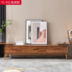 千匠一品 中式风格 主材乌金木 优雅大气电视柜Y1-F01-J