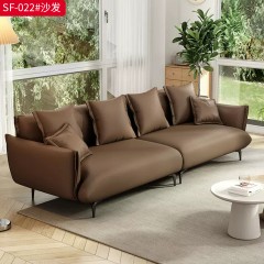 【特价产品】千匠一品 现代风格 猫抓皮+全落叶松木框架+高密度回弹海绵 简约大气沙发SF-022-L