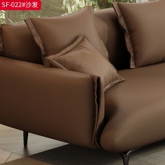 【特价产品】千匠一品 现代风格 猫抓皮+全落叶松木框架+高密度回弹海绵 简约大气沙发SF-022-L