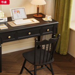 【特价产品】千匠一品 北欧风格 橡胶木 时尚大气书桌-L