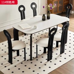 【特价产品】千匠一品 北欧风格 橡胶木+绒布面料+高密度海绵 时尚大气钥匙椅11-L