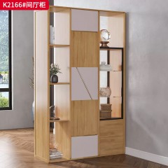 【特价产品】千匠一品 北欧风格 橡胶木 时尚大气间厅柜K2166-L