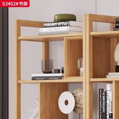 【特价产品】千匠一品 北欧风格 橡胶木 时尚大气书柜S3402-L