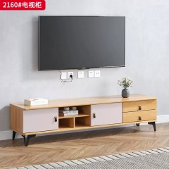 【特价产品】千匠一品 北欧风格 橡胶木 时尚大气电视柜 2160-L