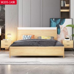 【特价产品】千匠一品 北欧风格 橡胶木 时尚大气床W233 W201 W205-1 W221-L