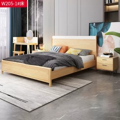 【特价产品】千匠一品 北欧风格 橡胶木 时尚大气床W233 W201 W205-1 W221-L