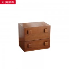 千匠一品 美式复古风格 E1级环保板材+木饰面 时尚优雅卡门组合柜-J