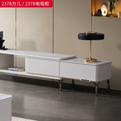 【特价产品】千匠一品 现代风格 微晶玻台面+实木框架+环保油漆 时尚大气方几/电视柜2378-L