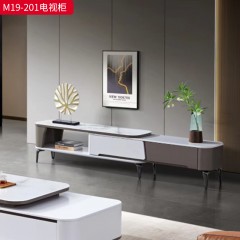 【特价产品】千匠一品 现代风格 水晶玻面+稳固木框架+环保油漆 时尚大气茶几/电视柜M19-201/M19-131-L