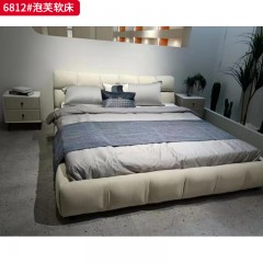 【特价产品】千匠一品 现代风格 鹿皮绒面料 时尚大气床6802-6812-J