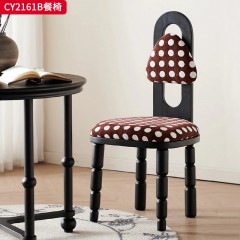 千匠一品 中古风格 白蜡木+坐垫（西皮  布面）时尚优雅餐椅CY2156B-J