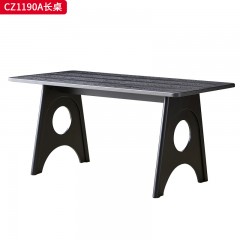 千匠一品 中古风美式复古风格 白蜡木 时尚大气餐桌CZ1190A-J