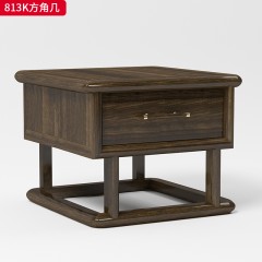 千匠一品 新中式风格 乌金木/黄檀木+五金配件 时尚大气方角几813K#/长茶几809K-J