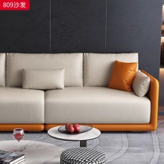 【特价产品】千匠一品 现代风格 优质科技布+桉木框架+高密度海绵+公仔棉靠包时尚大气沙发809-J