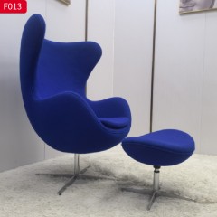 千匠一品 现代风格 弹力绒布+弯板+高密度海绵+五金脚 时尚大气休闲椅F013-L