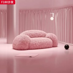 千匠一品 现代风格 羊驼绒布+高密度海绵+松木框架 时尚大气沙发F180-L