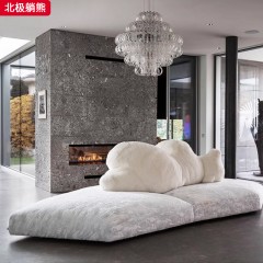 千匠一品 现代风格 网红款沙发北极熊沙发 柔软毛绒+定型棉  公仔棉+高密度海绵 时尚大气北极躺熊-L