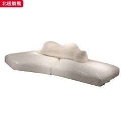 千匠一品 现代风格 网红款沙发北极熊沙发 柔软毛绒+定型棉  公仔棉+高密度海绵 时尚大气北极躺熊-L